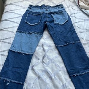 Patchwork Blue Jeans